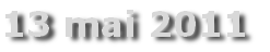13 mai 2011